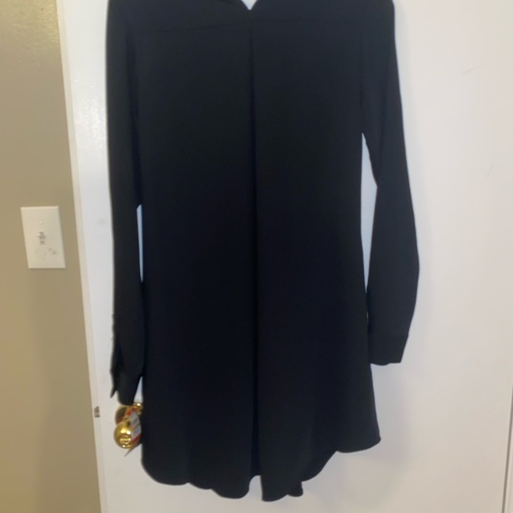 RACHEL Rachel Roy Black Long Sleeve Dress with Gold Accent - Picture 7 of 8